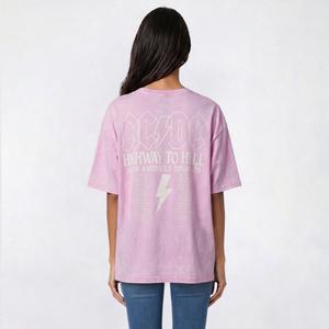 Juniors C-Life Mineral Wash AC/DC Tour Oversized Tee alternate view